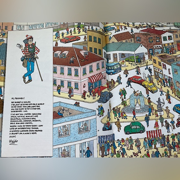 Where's Waldo? Blue Hardcover Book 
c.1987 by Martin Handford - Picture 3 of 8